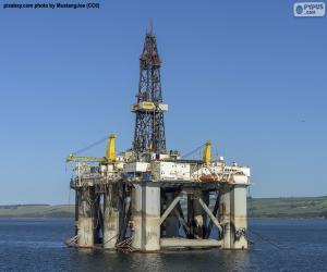 пазл Морская нефтяная платформа